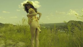 last sunny view on the city for stacy bloom - anal action outdoor, fisting, dildo fucking.