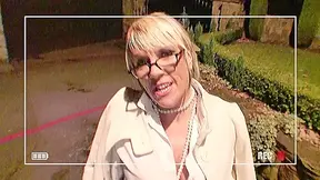 Two horny men fuck a beautiful blonde cougar hard