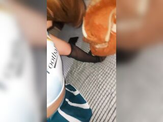 Amateur screws blur in doggy position with heartless touch