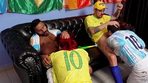 pocket - brasil x argentina a briga da torcida acabou em foda durante a copa 2022 - cinquenta tons de verde e amarelo episodio 5