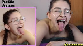 split screen bj fuck doggy cum in mouth