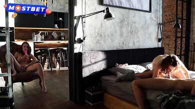 I had quick sex with my friend behind the wall while my wife was cooking in the kitchen.