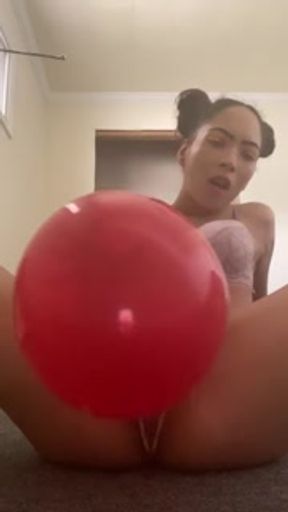 Watch me squirt from the balloon challenge