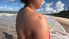 a pernambucana bia andrade dando o cu na praia de tambaba - paraiba