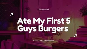 Telling You About Eating My First 5 Guys Burgers - An MP3 Audio Descripton - LeighLake