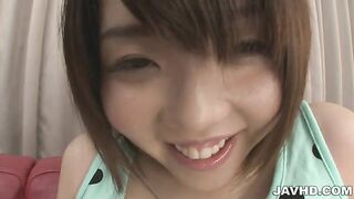 A vibrator making Airi Sawada moan in soft tones