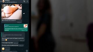 Whatsapp With My Cousin Gets hot and ends up inside