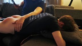 First–Time Twink 18+ Gets Severe Spanking in Domestic Hardcore Scene