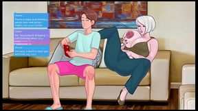 SexNote - ALL SEX scenes [ TABOO HENTAI game PornPlay ] Ep.41 granny is masturbating while sexting her Tinder date !