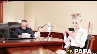 Sexy Naomi Love has her pussy ravaged by a mature boss