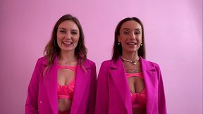 Hot threesome with barbies