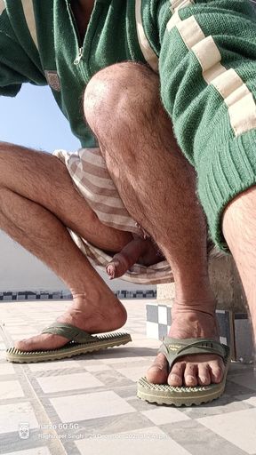 Indian Rajasthani desi man enjoy shower and masterbation show with neighbour police officer uncle get sucked and sucking with ne