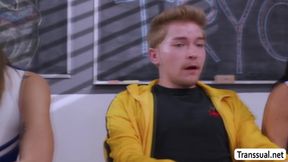 Cock Sucker Cheerleader Gets Fucked By Ts Member