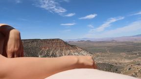On A Cliff Me And M Sexy Beautie Masturbation