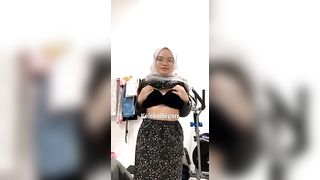 Awek melayu tudung belanja