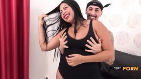 Busty Latina Lola Smith accepts our BLIND FUCK challenge!