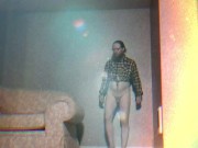 TikTok yellow plaid shirt no pants