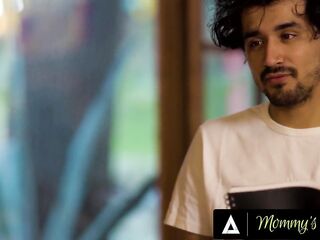 MOMMY'S HUNK - Stacked MILF RayVeness Wildly Rides Her Teen Stepson's Jock