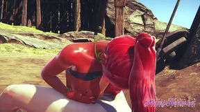 Gerudo Girl Fucks Hard in Desert for 3D Hentai Zelda CreampieCumshot