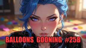 Balloons Gooning #25B: Taut Latex Goon State (Animated)