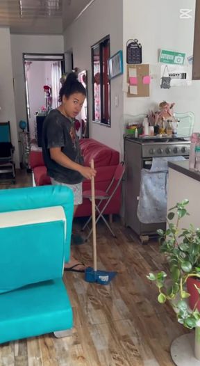 The neighbor at home