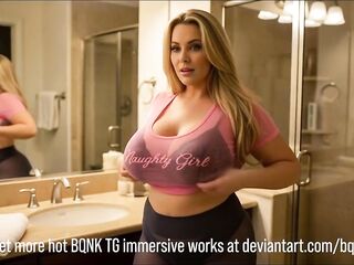 TG Transformation - changed into his trophy wife - Boy to Female Transformation