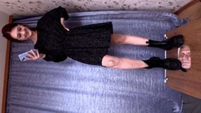 Merciless floor-face trampling performed by tall ginger lady in dirty boots (part 1 of 5), flo734x 1080p