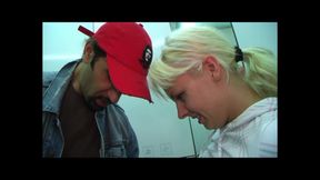 Blonde Takes Two Loads in a Toilet