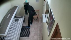 Czech Gay Solarium 38 Ripped Twink's Private Show