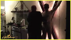 Dominant Anna takes control and makes her slave cum