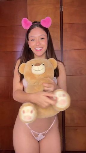 Teddy bear selfie