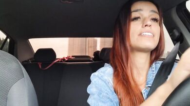 Uber Driver Catches Renata Masturbating And Destroys Her Creampie