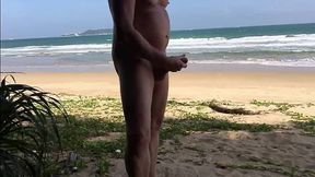 Outdoor Beach Fun with a Big Cock