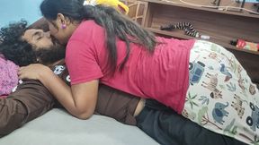 Girl seduce boy and doing romance with hard blow job