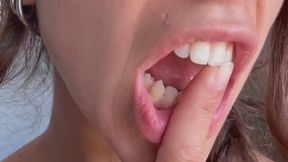 Biting my fingers