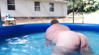 Naked Pool Dad 6