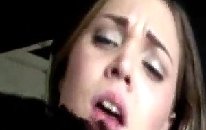 Cute teen threesome fucking in bedroom