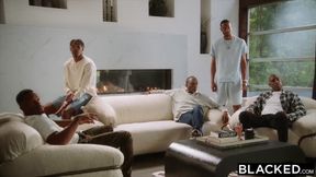 Petite cutie Lilly takes on 6 BBCs in epic gangbang
