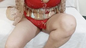 muslim wife cools off her sexual fire with a dildo while waiting for her husband, desi wife anal dildo fuck