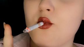 120's Smoking with Red Lipstick Marks