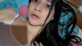 Fucking pillow naughty student waking up horny as fucked and masturbation itself