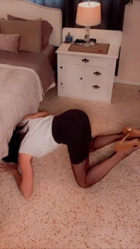 Sucked Under the Bed Helpless and Exposed