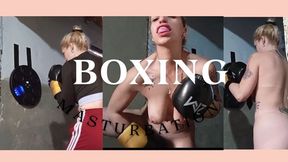boxing on my machine and masturbation