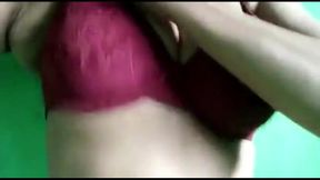 Indian Slut Miya Showing Boobs and Masturbating in the Morning