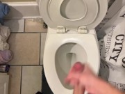 Quietly stroking until I cum, hoping I won’t get caught
