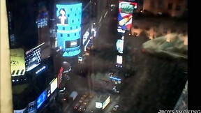 ”BoysSmoking: Latino Jordan Stroking His Boner While Chainsmoking In NYC”