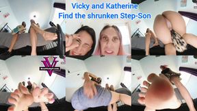 Step-Mom Vicky Vix and Katherine Green find the grounded shrunken Step-son- VR 360
