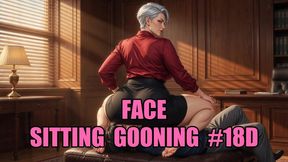Face Sitting Gooning #18D: Surrender Under Her Eternal Weight (Animated, Music, Text)