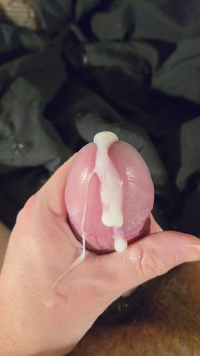 I blast out a thick load of creamy cum!