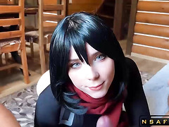 Mikasa Anal Roughly Fucks till Cum in Mouth POV Cosplay vol1